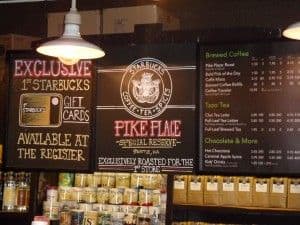 starbucks original inside the original starbucks in Seattle