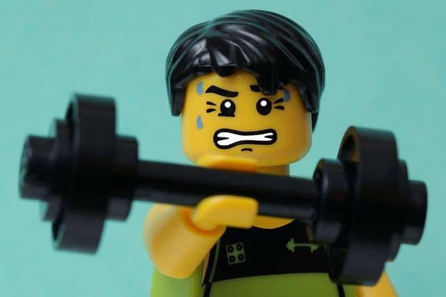 Lego man fitness challenge