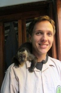 Volunteering with monkeys