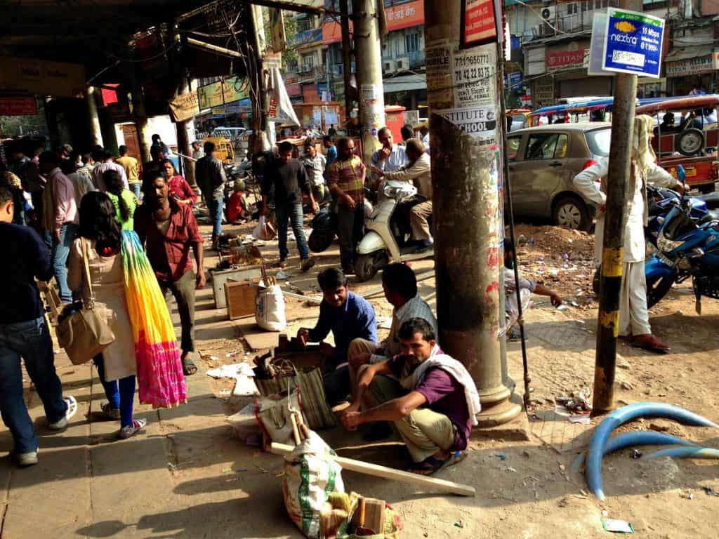 The streets of Delhi India